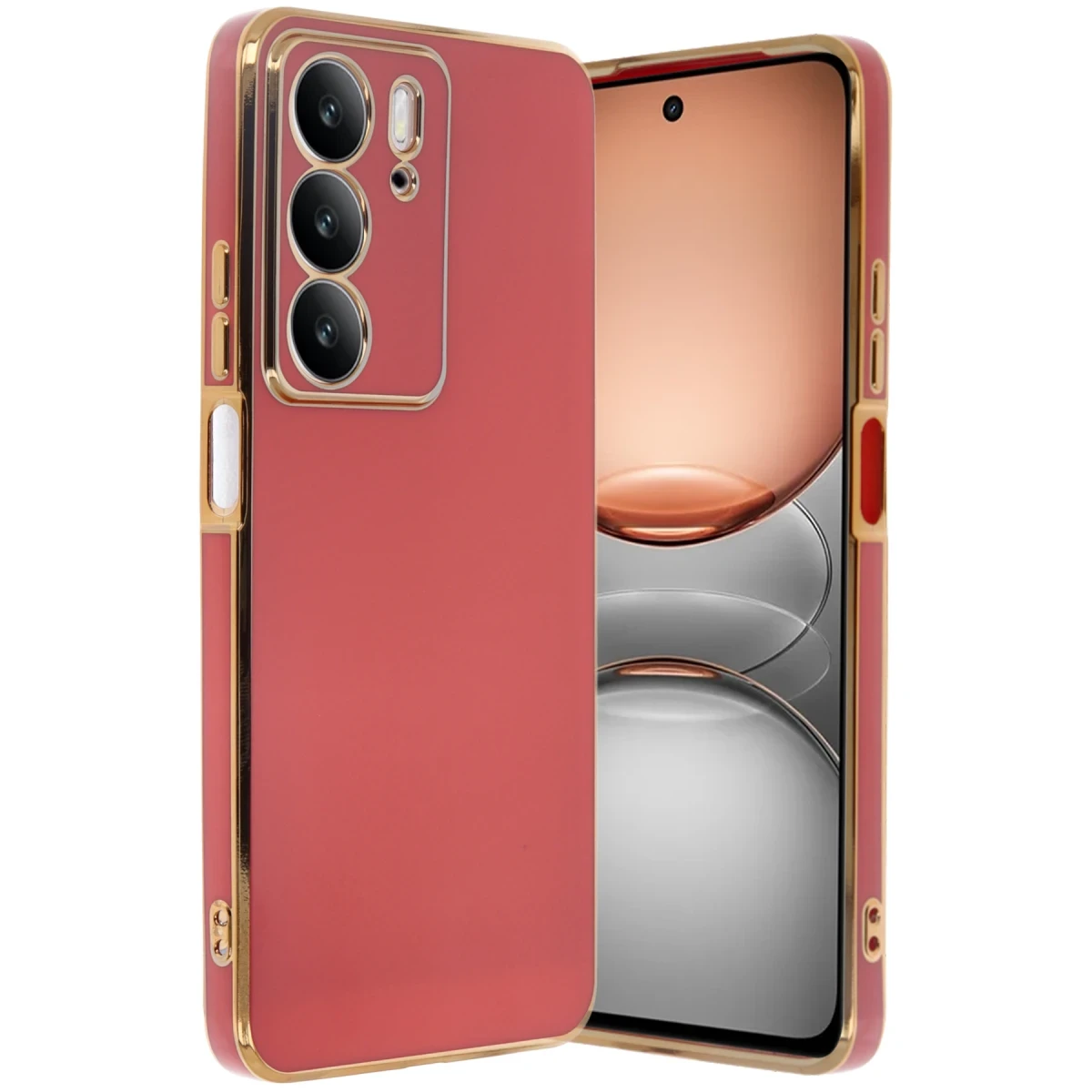 Realme C75 4G Kılıf Volet Silikon - Kırmızı