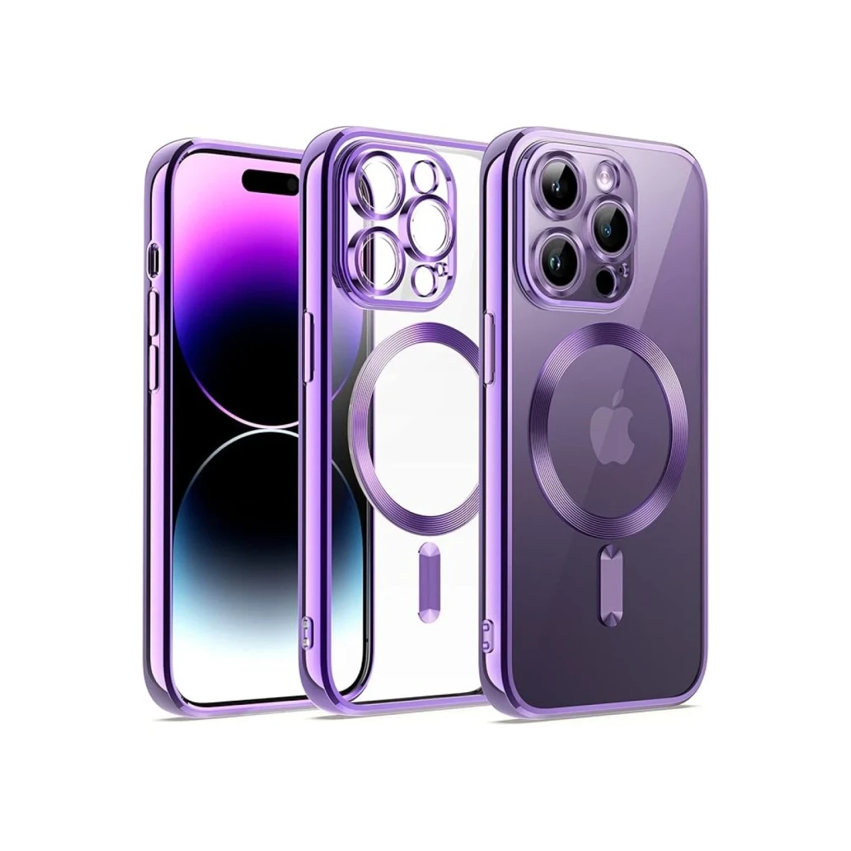 Apple iPhone 14 Pro Kılıf Kross Magneticsafe Kapak - Mor