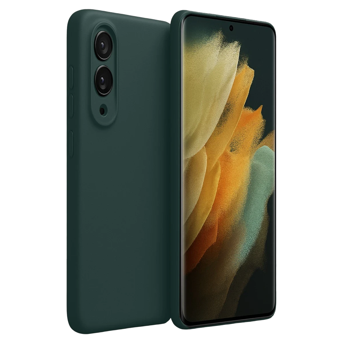 Samsung Galaxy S25 Edge First Silikon - Koyu Yeşil