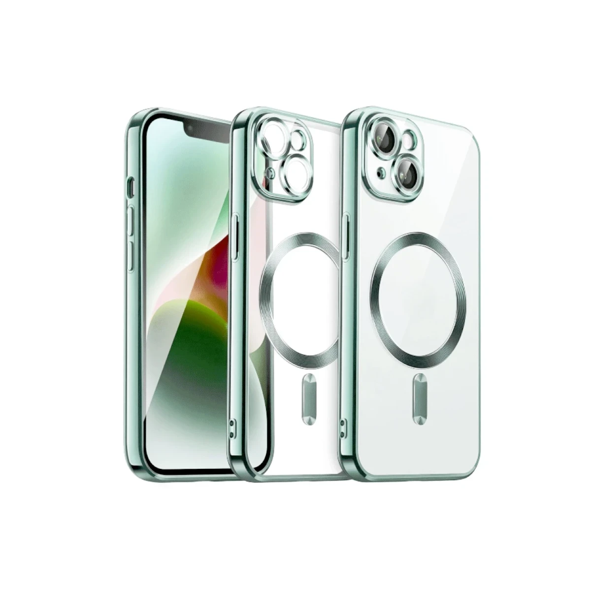 Apple iPhone 15 Kılıf Kross Magneticsafe Kapak - Koyu Yeşil