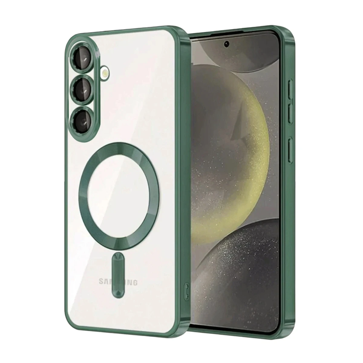 Samsung Galaxy A57 5G Kross Magneticsafe Kapak - Koyu Yeşil