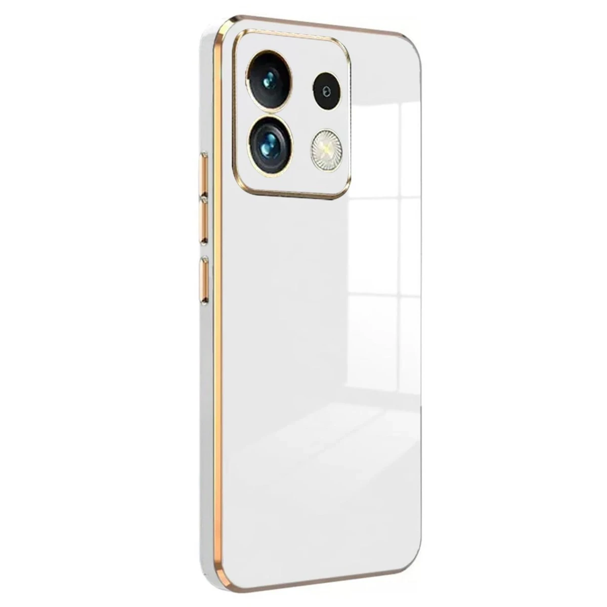 Xiaomi Poco M6 Pro 4G Kılıf Volet Silikon - Beyaz
