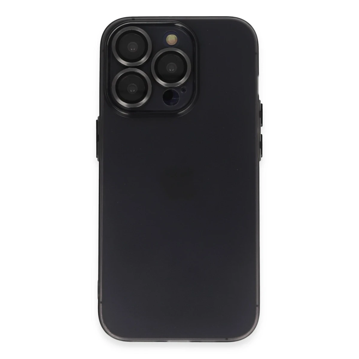Apple iPhone 13 Pro Kılıf Luko Lens Silikon - Siyah