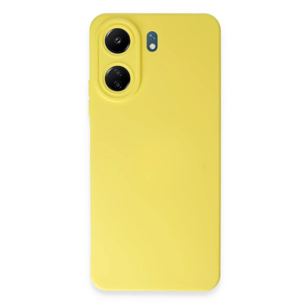 Xiaomi Redmi 13C Kılıf Nano içi Kadife Silikon - Sarı