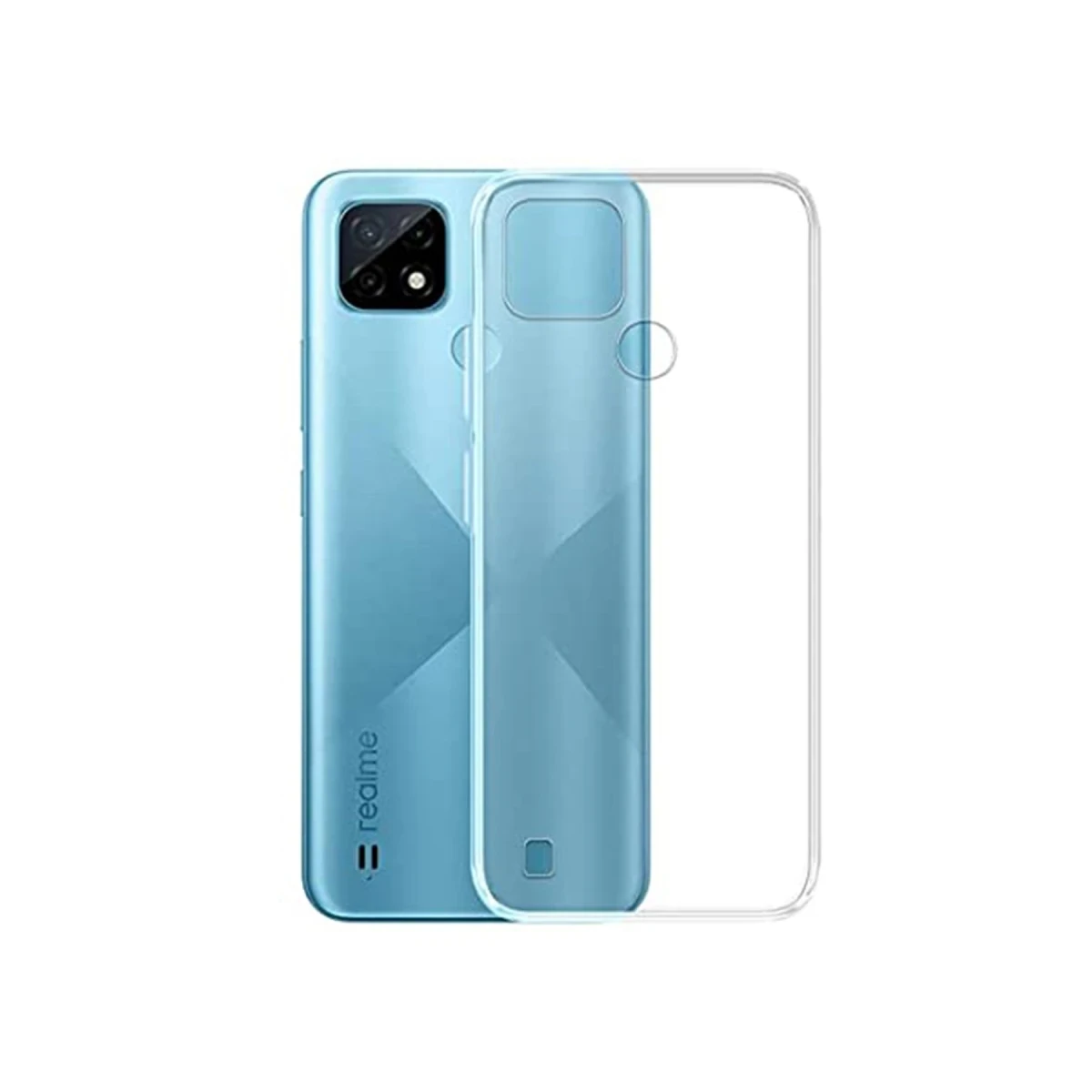 Realme C21 Kılıf Lüx Şeffaf Silikon