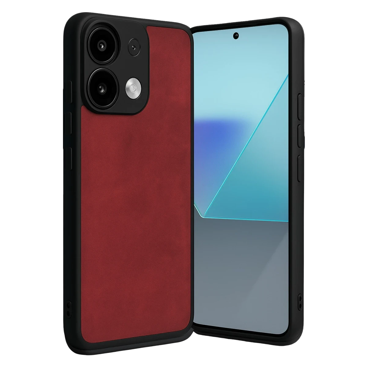 Xiaomi Redmi Note 13 Pro 4G Kılıf Aras Deri Kapak - Kırmızı