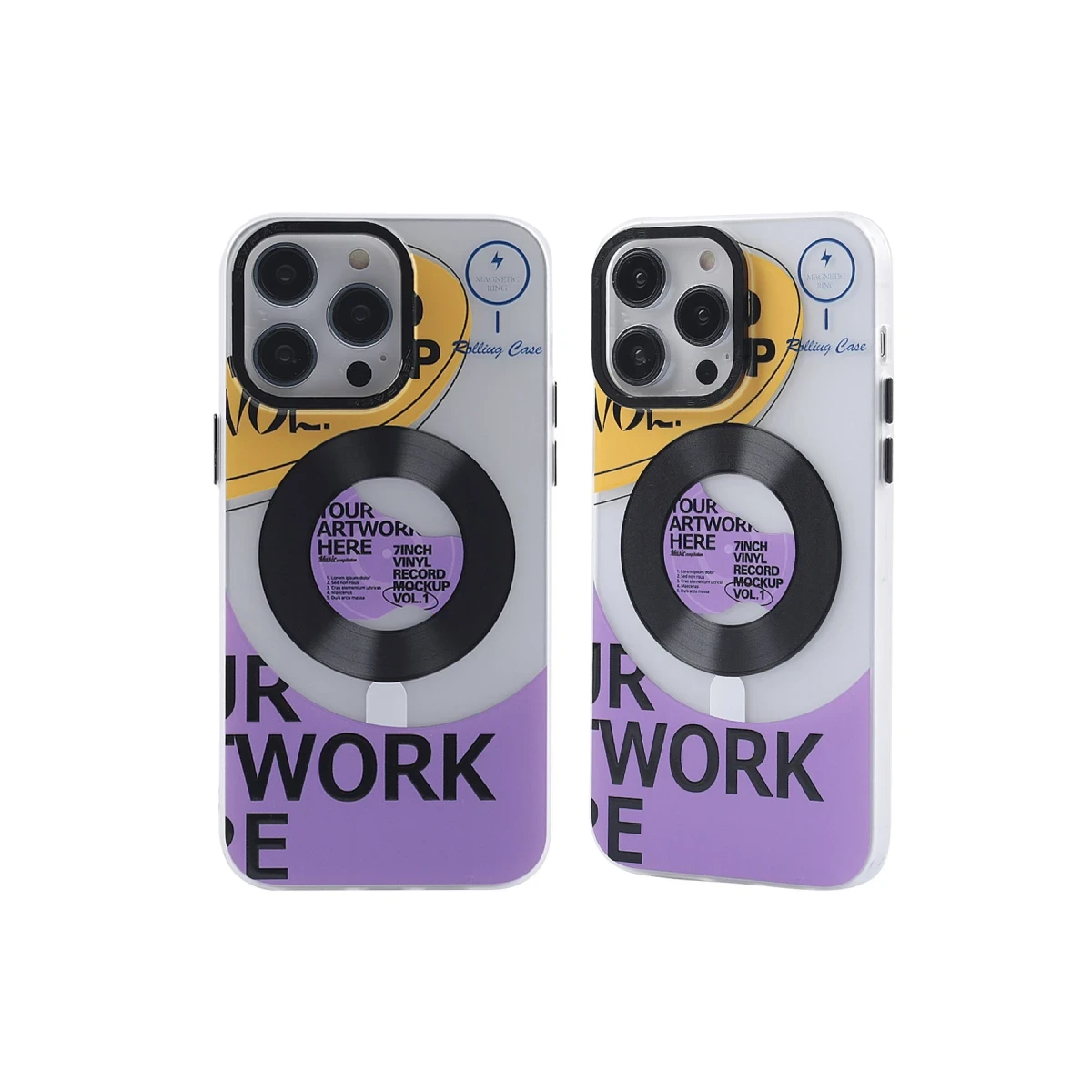 Apple iPhone 13 Pro Max Kılıf Apollo Magneticsafe Desenli Kapak - Apollo Şeffaf - 6