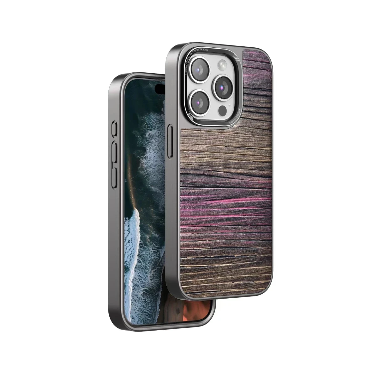 Venco Apple iPhone 15 Pro Max Wave Kapak - Pembe