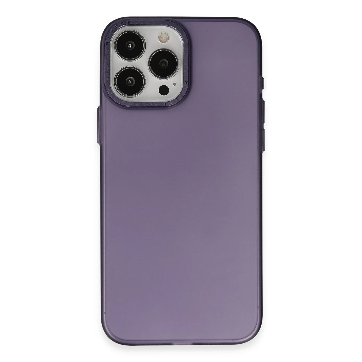Apple iPhone 15 Pro Kılıf Modos Metal Kapak - Derin Mor