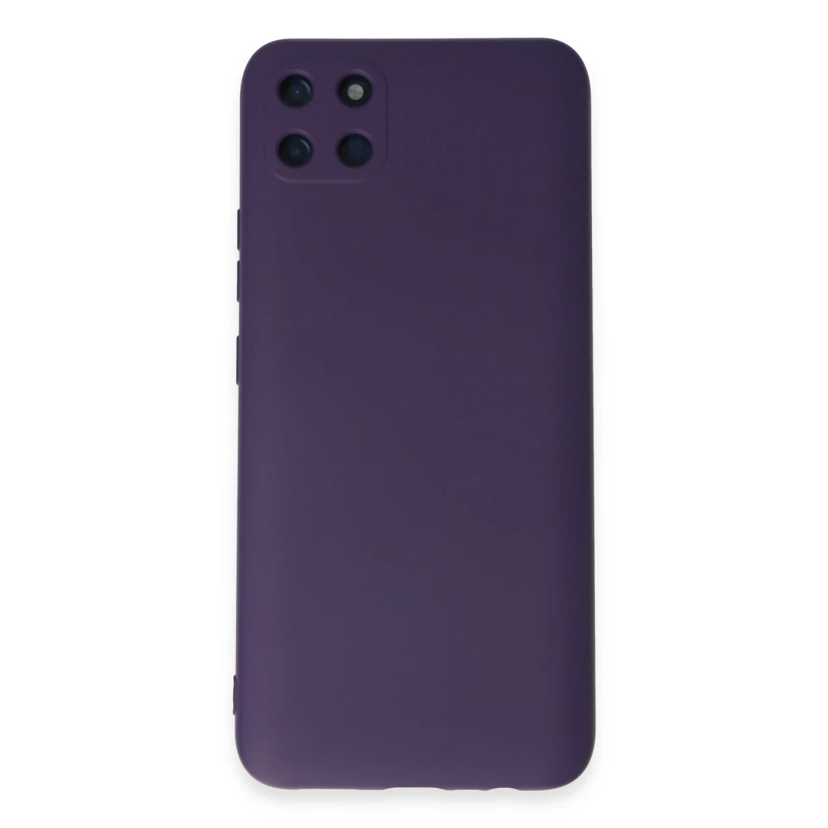 Realme C11 Kılıf Nano içi Kadife Silikon - Mor