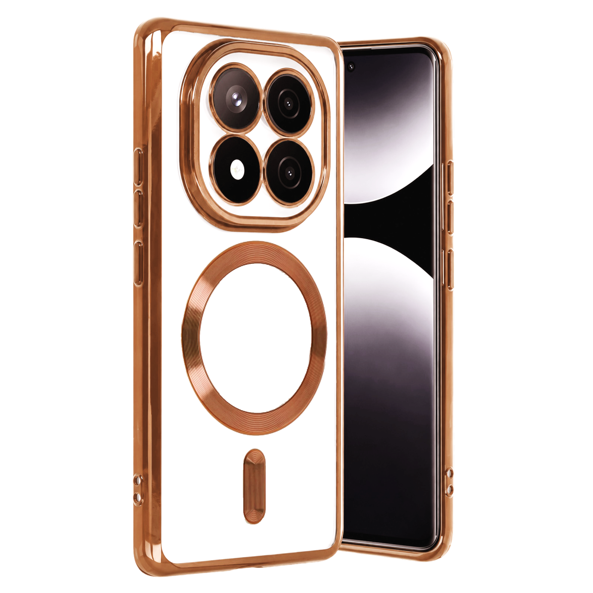 Xiaomi Redmi Note 15 Pro Plus 5G Kross Magneticsafe Kapak - Turuncu