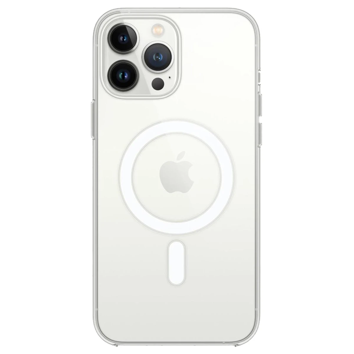 Apple iPhone 14 Pro Max Kılıf Magneticsafe Şeffaf Silikon - Şeffaf