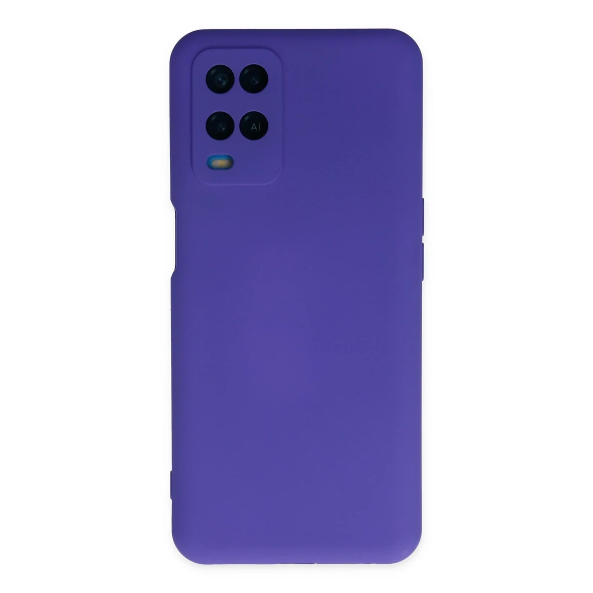 Oppo A54 4G Kılıf Nano içi Kadife Silikon - Mor