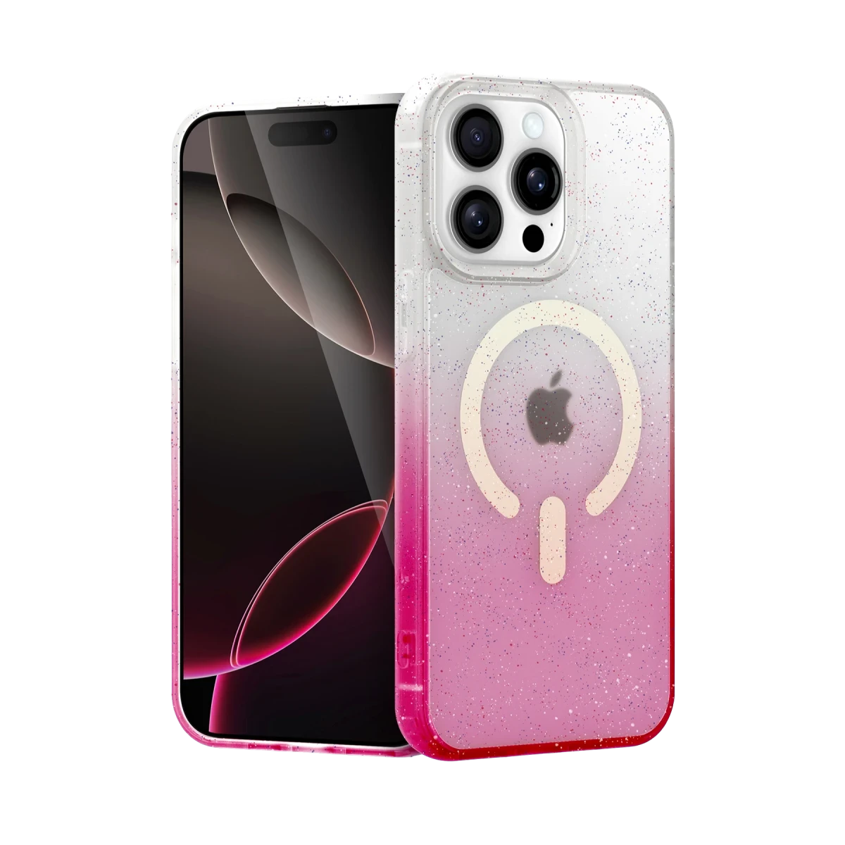 Apple iPhone 14 Pro Pummel Shiny Magsafe Kapak - Pembe