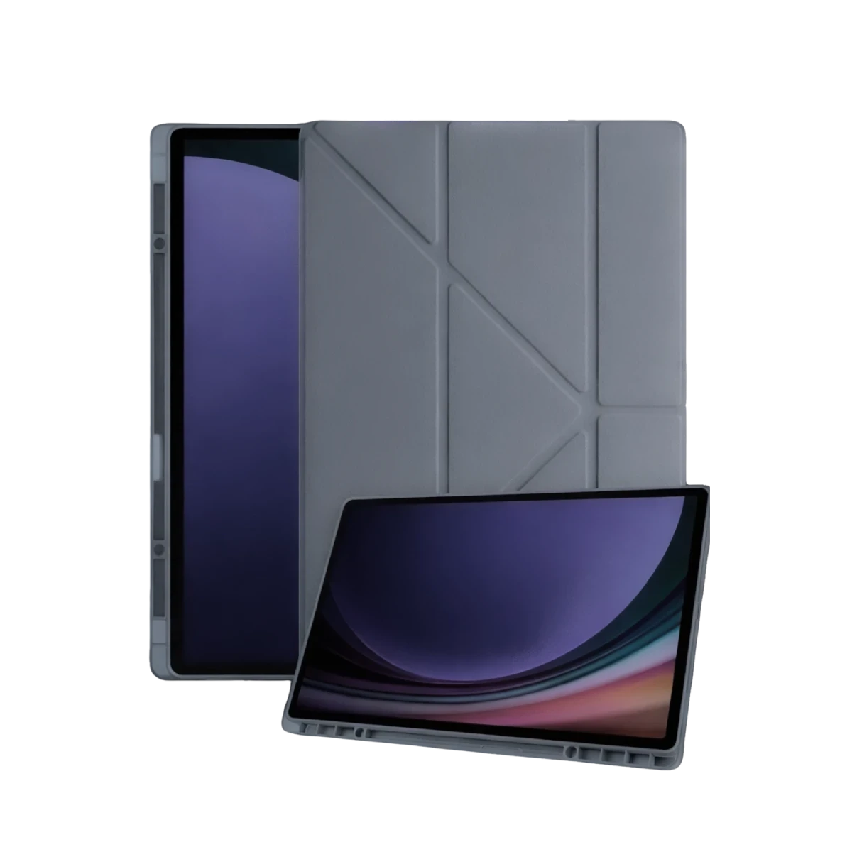 Samsung Galaxy Tab A11 Kalemlikli Mars Tablet Kılıfı - Koyu Gri