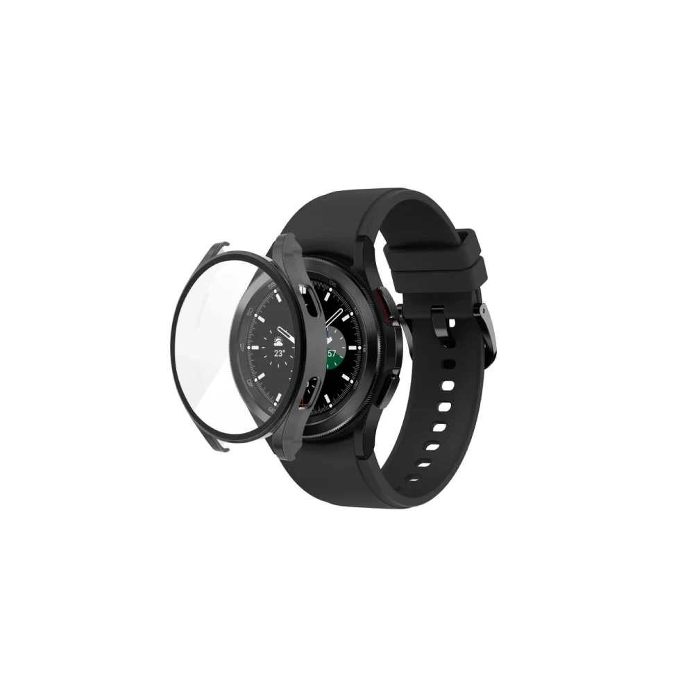 Watch 5 44mm Wall Camlı Kasa Ekran Koruyucu - Siyah
