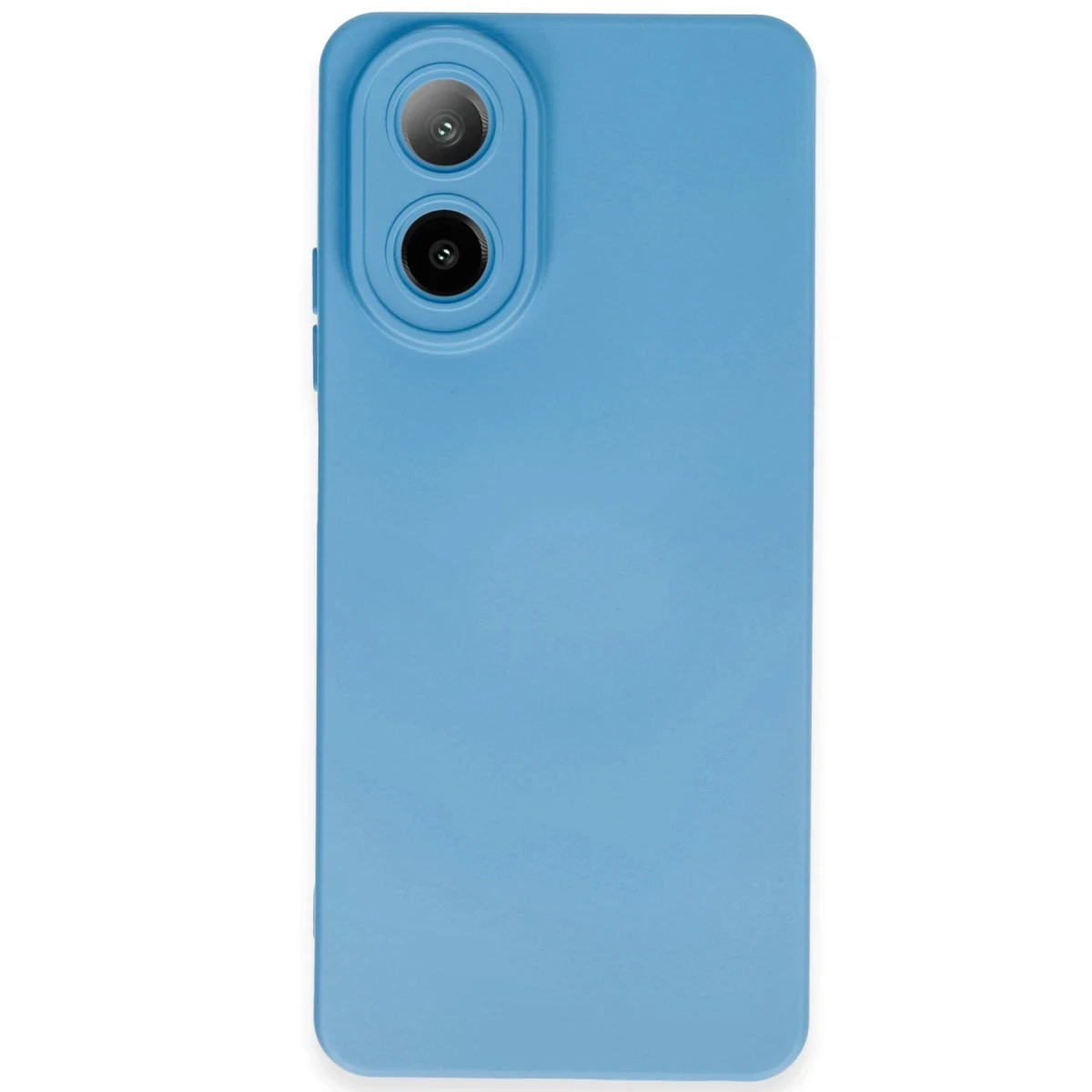 Oppo A38 Kılıf Nano içi Kadife Silikon - Mavi