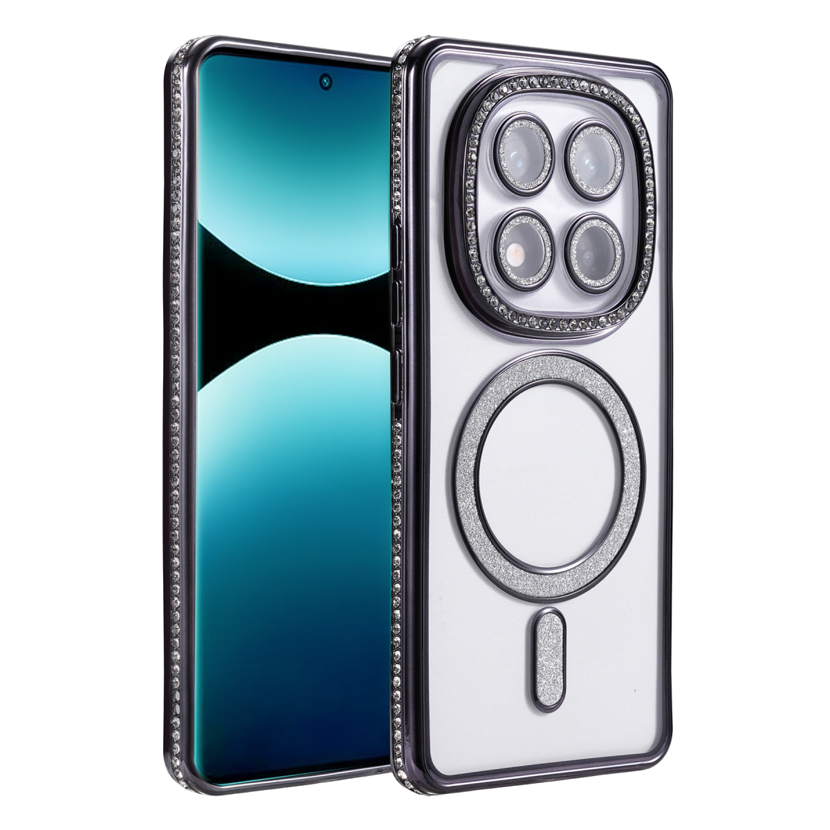 Xiaomi Redmi Note 15 Pro 5G Joke Simli Magneticsafe Kılıf - Siyah