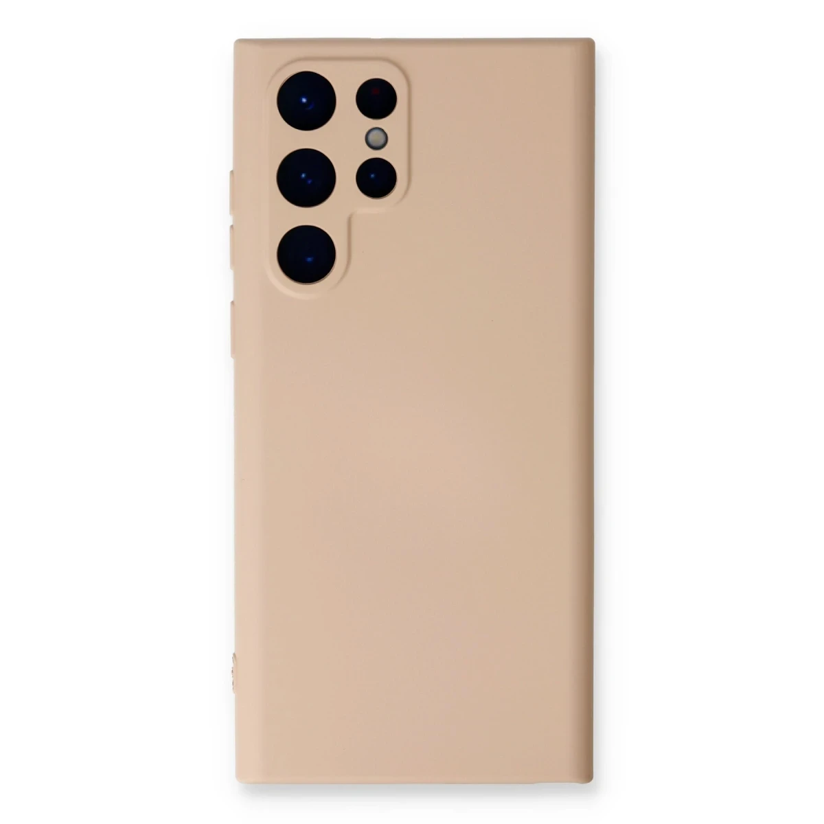 Samsung Galaxy S23 Ultra Kılıf Nano içi Kadife Silikon - Pudra