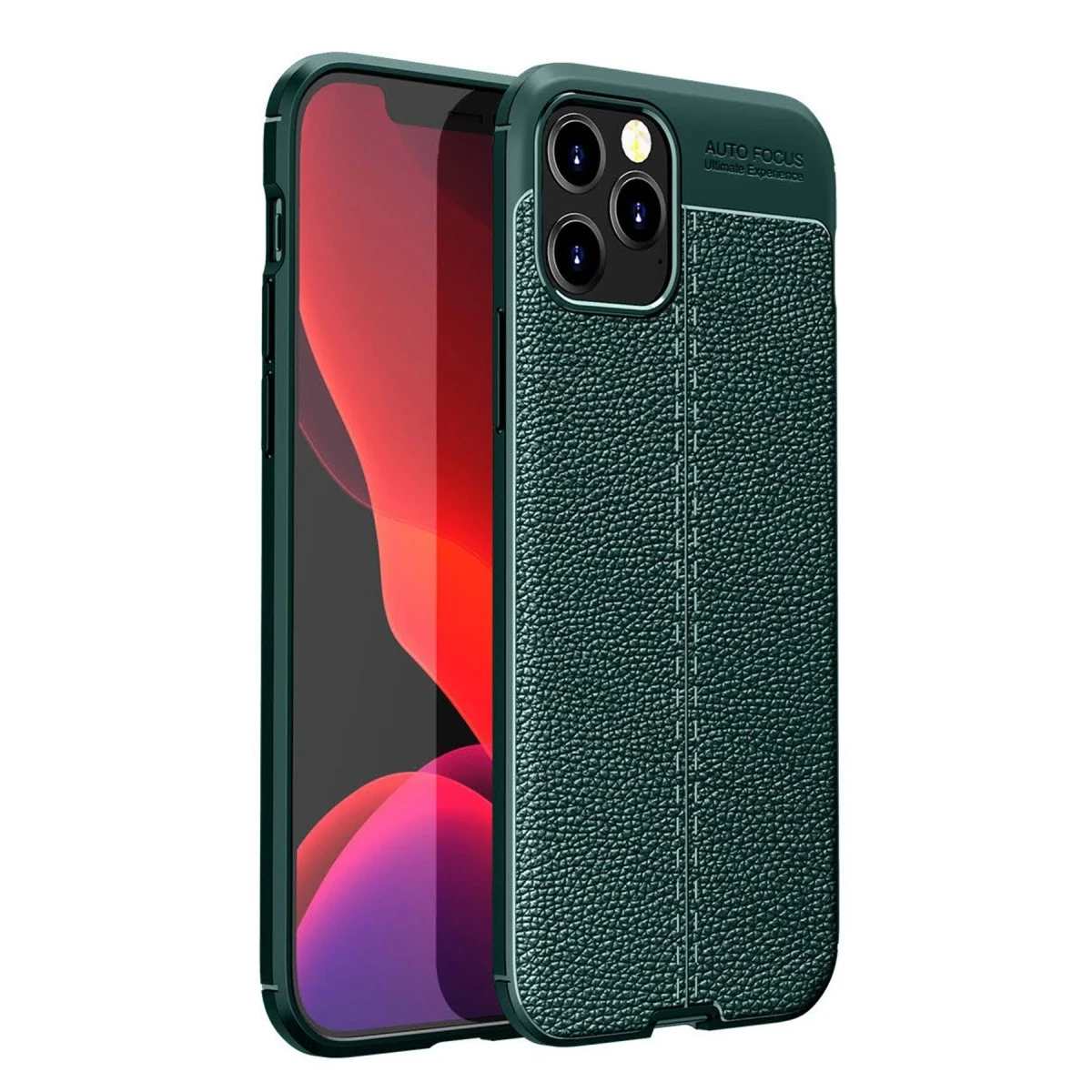 Apple iPhone 12 Pro Max Kılıf Auto Focus Kapak - Yeşil