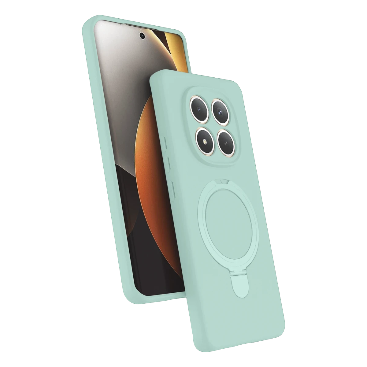 Xiaomi Redmi Note 15 Pro 5G Regal Magsafe Standlı Kapak - Su Yeşili