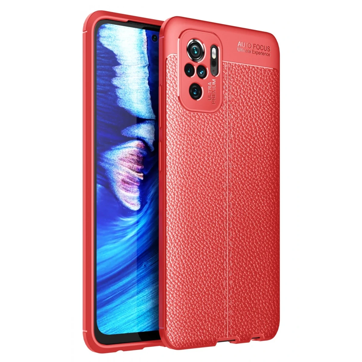 Xiaomi Redmi Note 10 Kılıf Auto Focus Kapak - Kırmızı