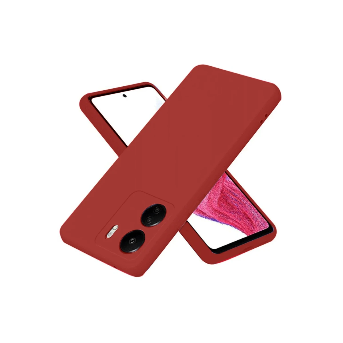 Xiaomi Redmi 13C Kılıf First Silikon - Bordo