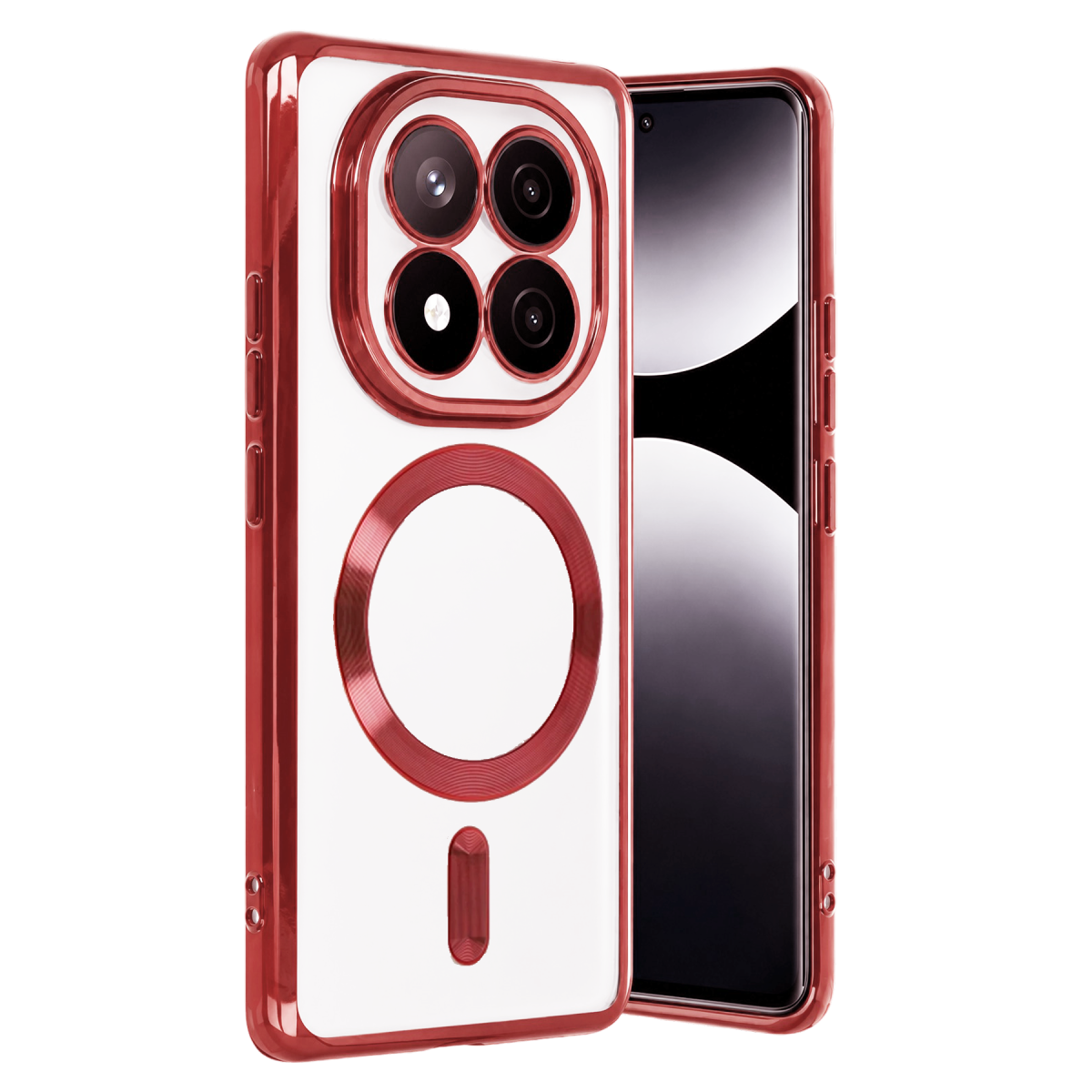 Xiaomi Redmi Note 15 4G Kross Magneticsafe Kapak - Kırmızı
