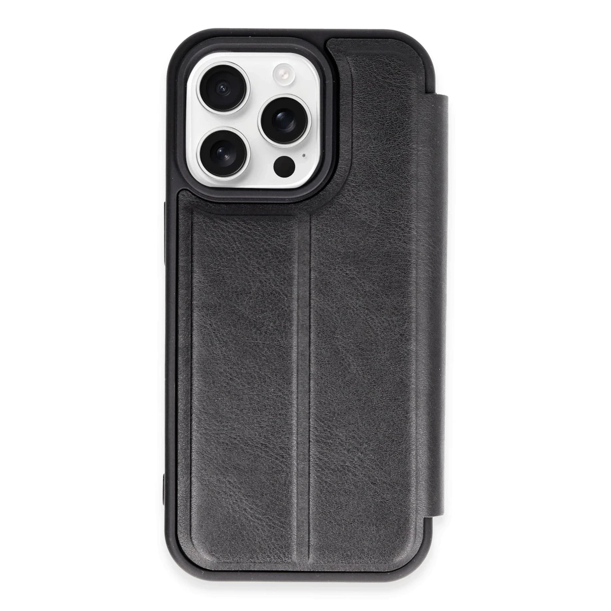 Apple iPhone 14 Pro Max Kılıf Flip Cover - Siyah