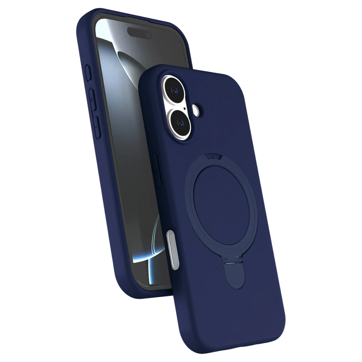 Apple iPhone 16 Plus Regal Magsafe Standlı Kapak - Lacivert