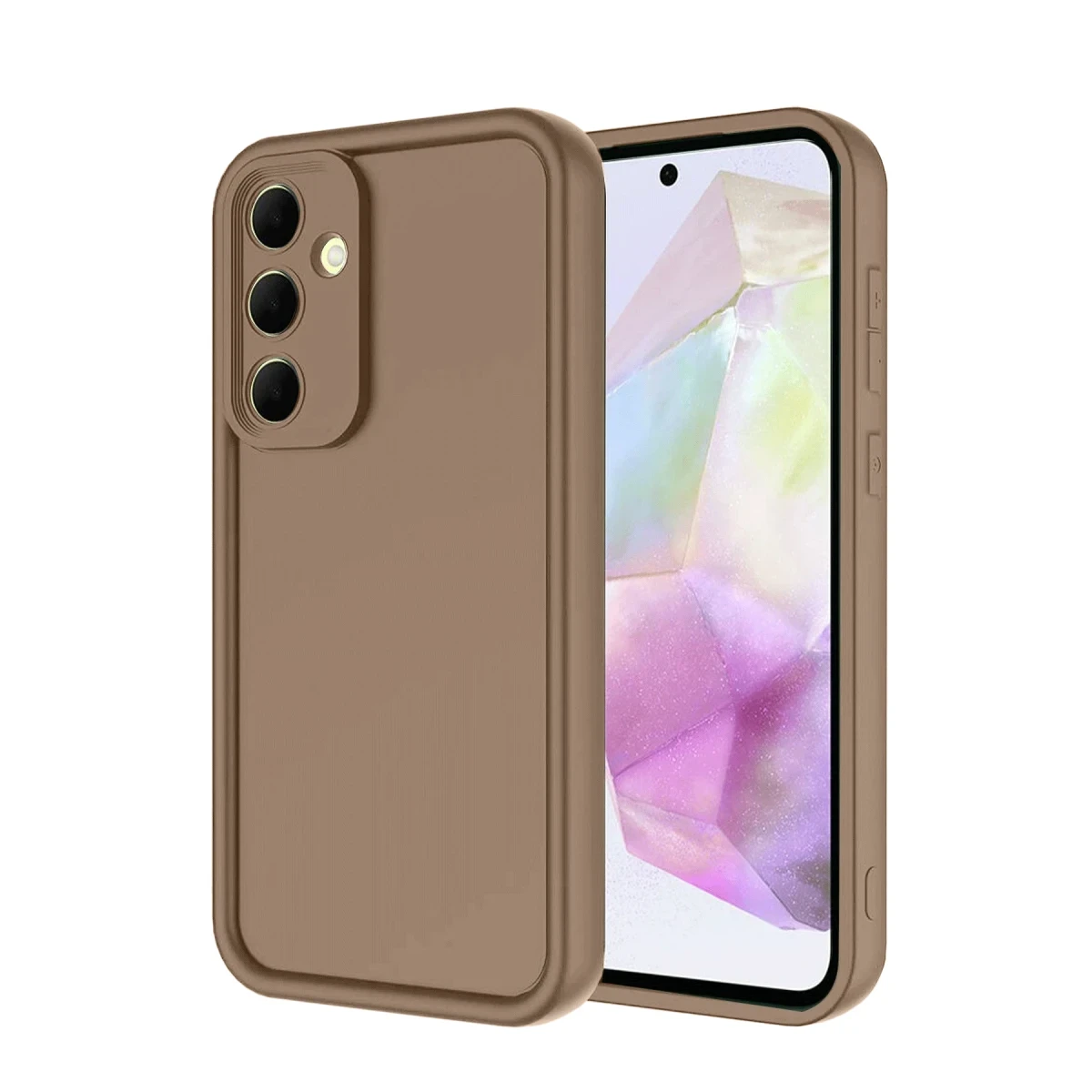 Samsung Galaxy A17 5G Viera Silikon - Kahverengi