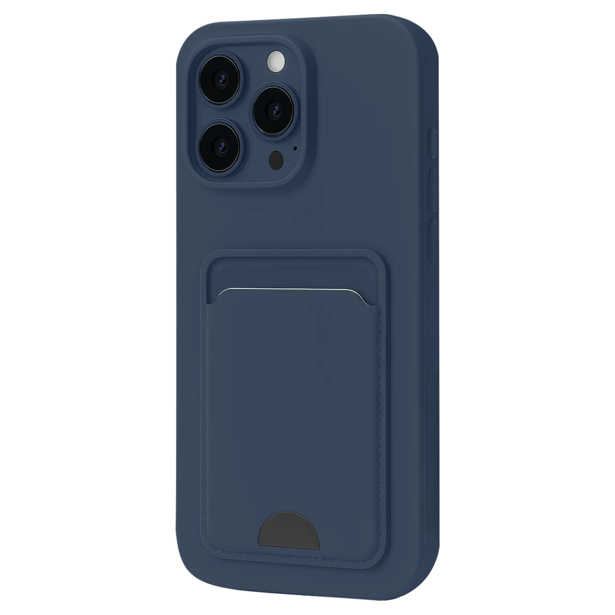 Apple iPhone 16 Pro Max Kılıf Kelvin Kartvizitli Silikon - Lacivert