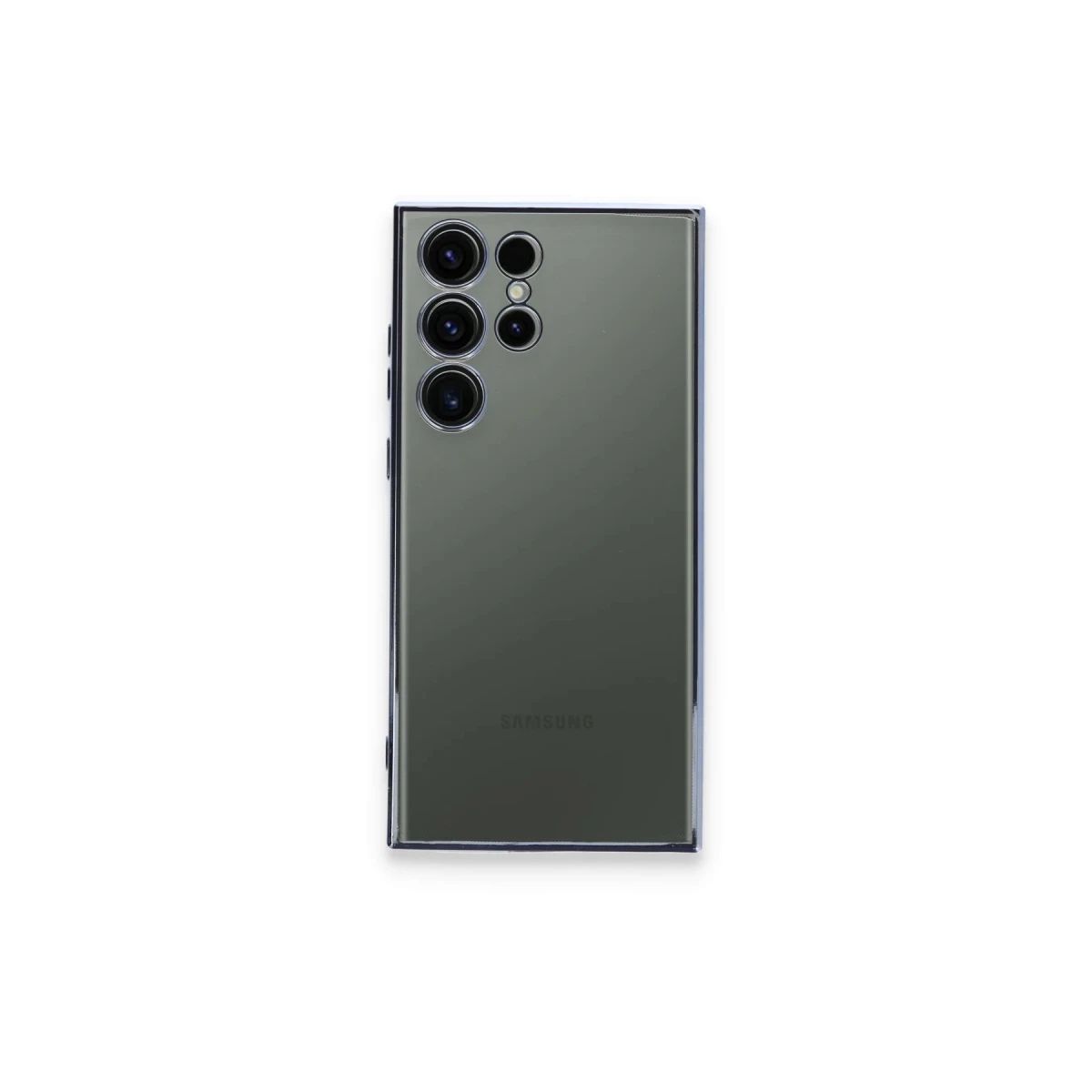 Samsung Galaxy S23 Ultra Kılıf Razer Lensli Silikon - Açık Mavi