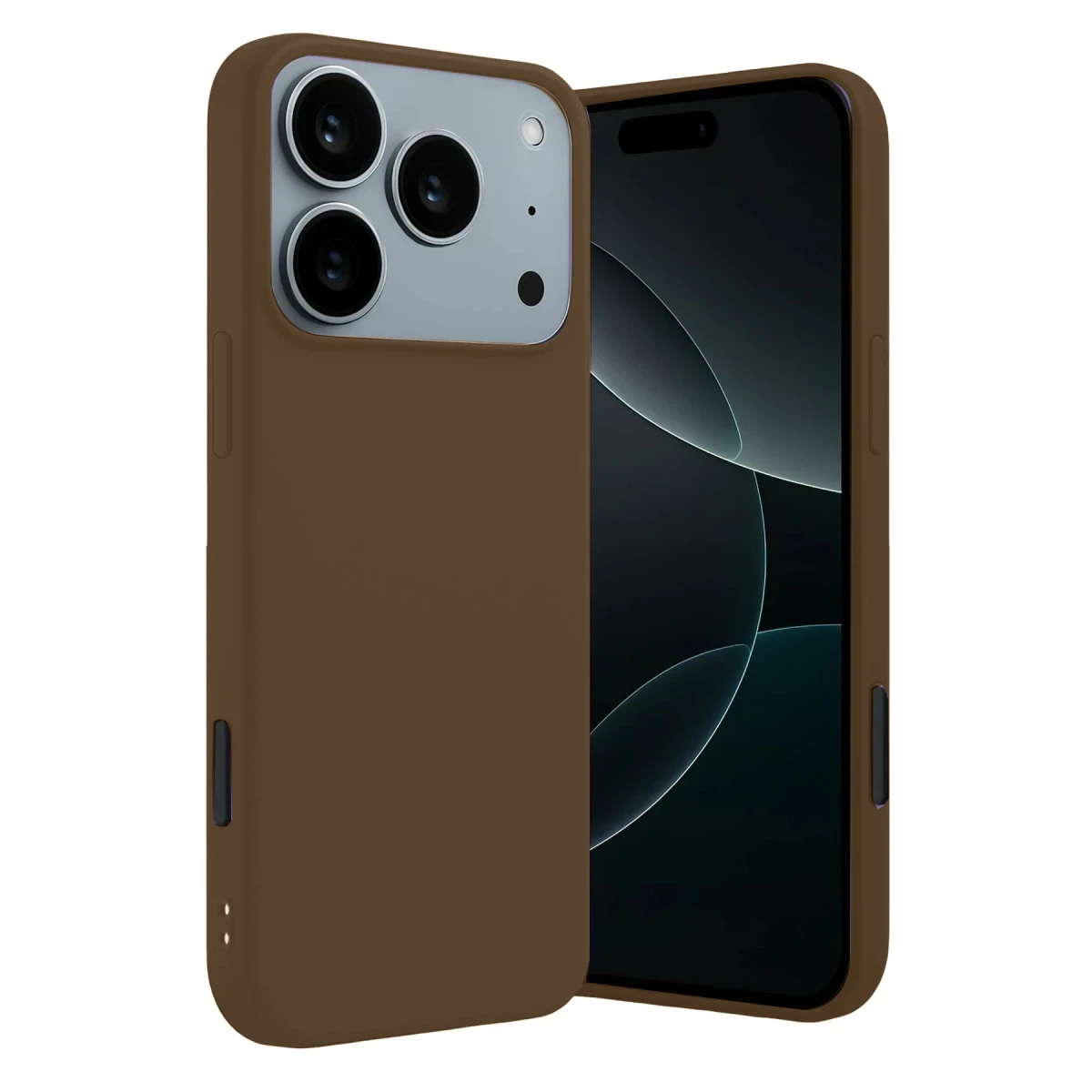 Apple iPhone 17 Pro Max/18 Pro Max First Silikon - Kahverengi