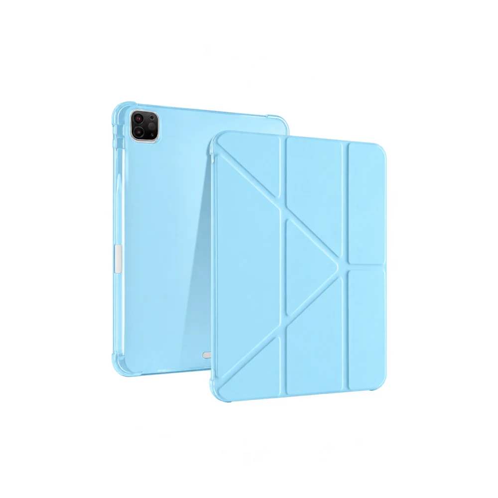 Apple iPad Air 13 (2024) Kılıf Kalemlikli Mars Tablet Kılıfı - Mavi