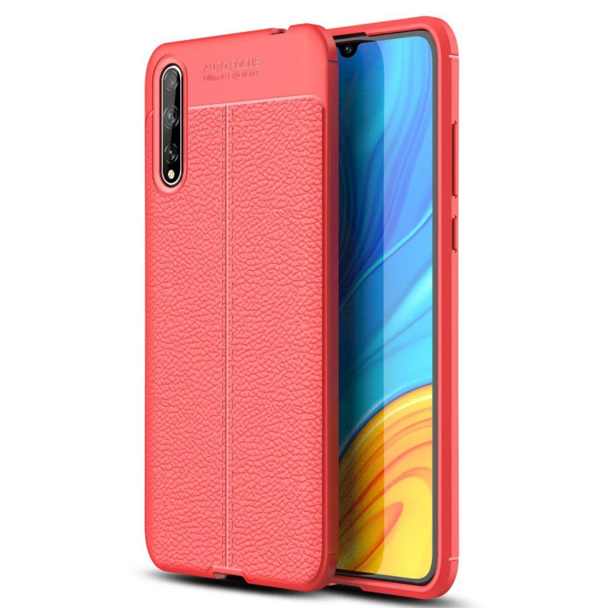 Huawei P Smart S Kılıf Auto Focus Kapak - Kırmızı