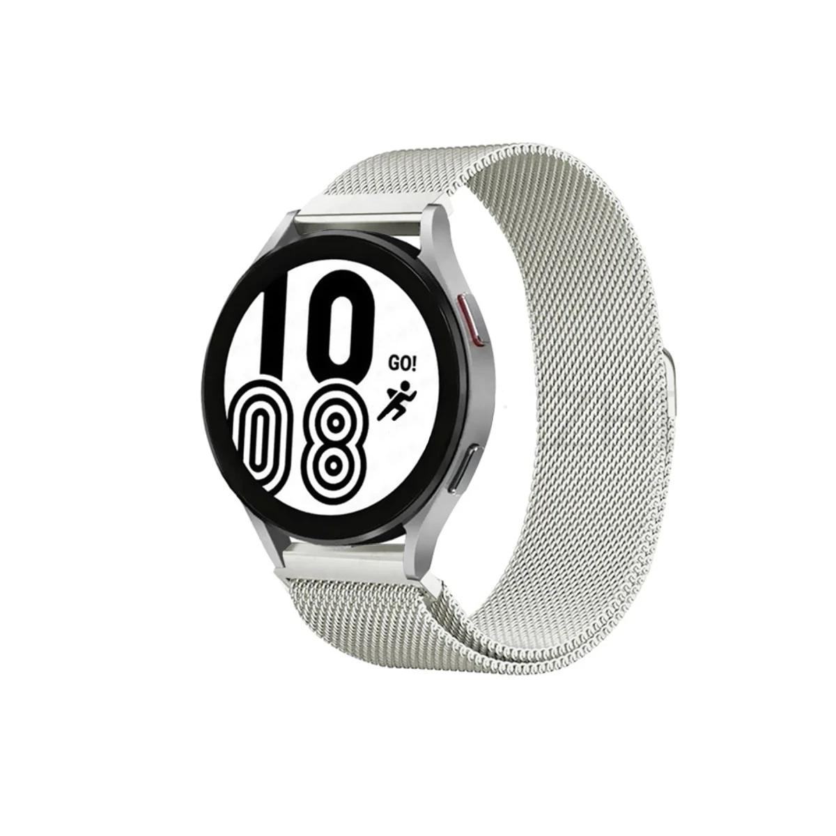 Samsung Galaxy Watch 4 Metal Mıknatıslı Kordon - Gümüş