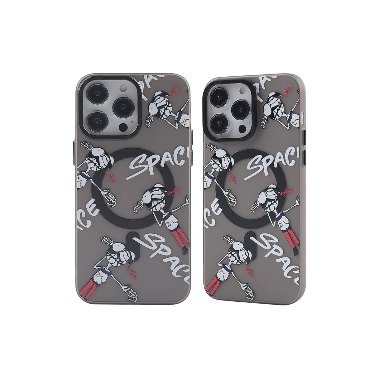 Apple iPhone 14 Pro Kılıf Apollo Magneticsafe Desenli Kapak - Apollo Siyah - 3