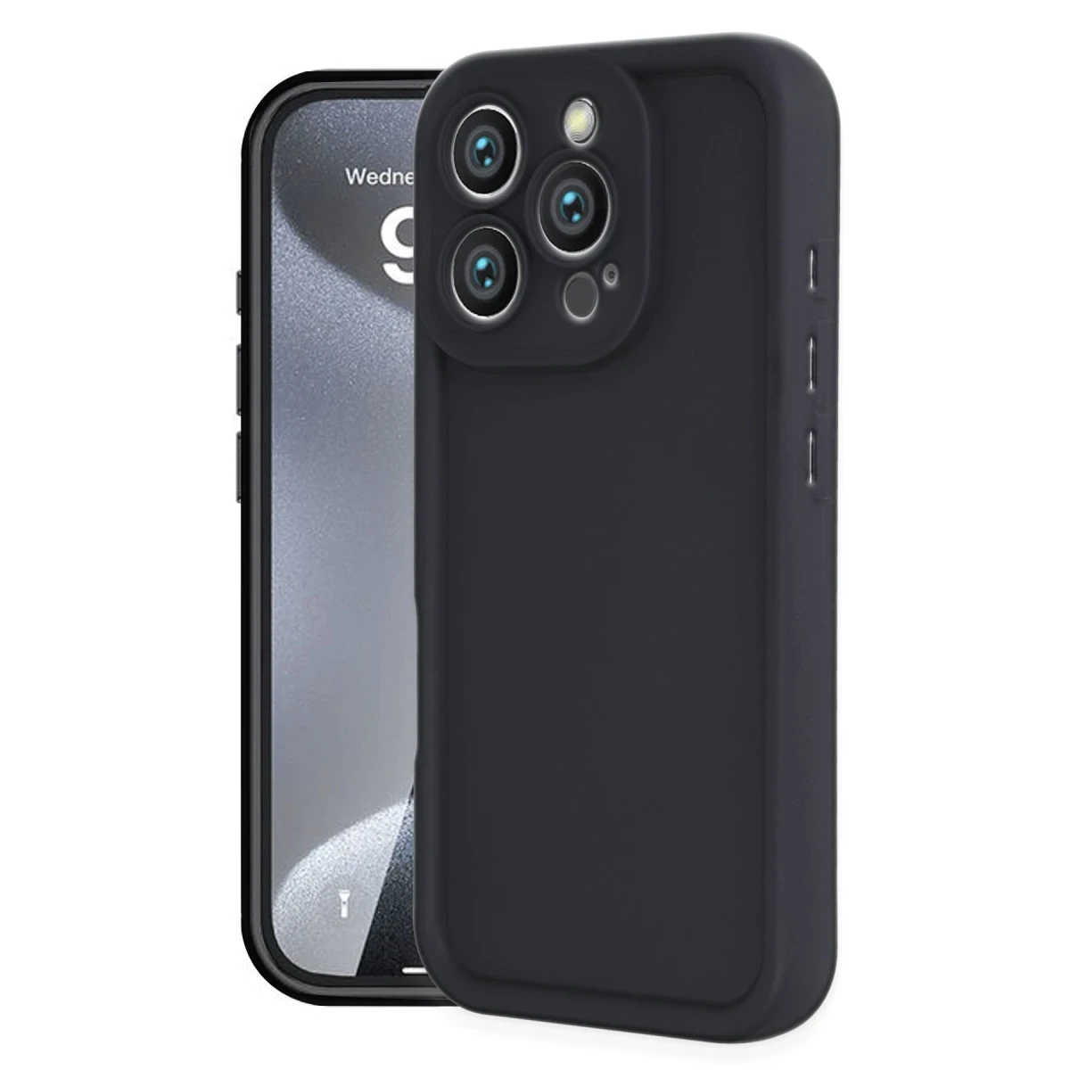 Apple iPhone 16 Pro Kılıf Viera Silikon - Siyah