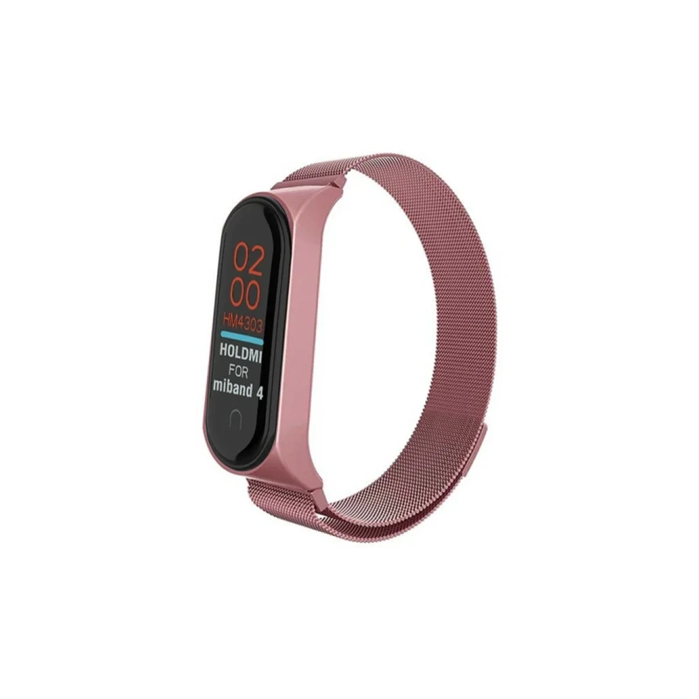 Xiaomi Mi Band 4 Metal Mıknatıslı Kordon - Rose