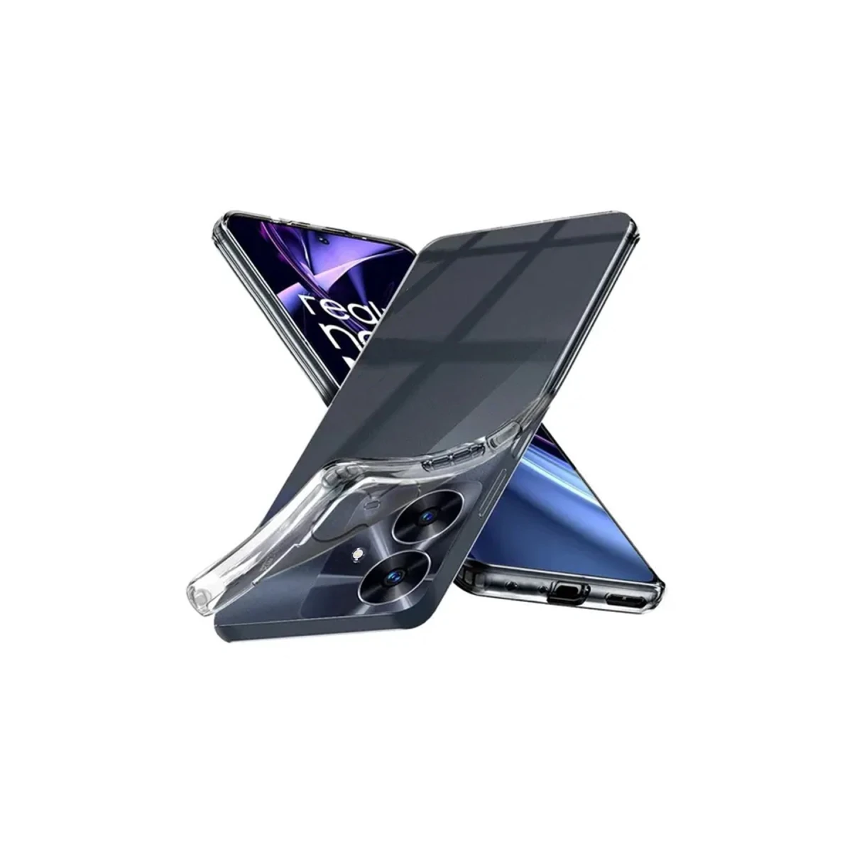 Realme Note 60 Kılıf Lüx Şeffaf Silikon