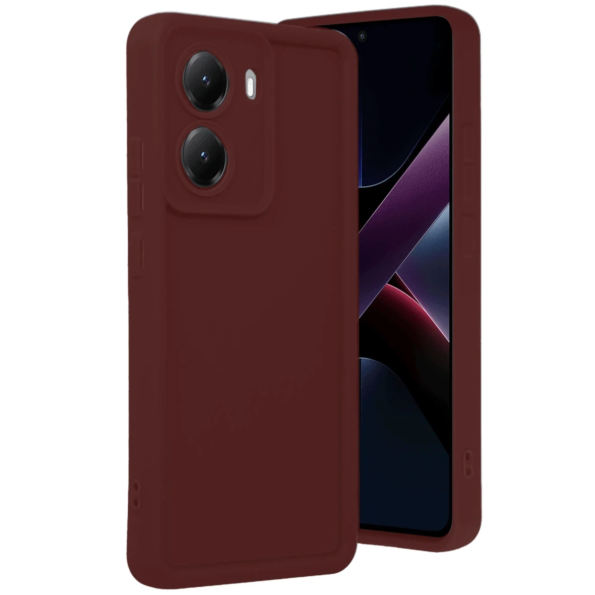 Xiaomi Poco X7 Pro Viera Silikon - Bordo