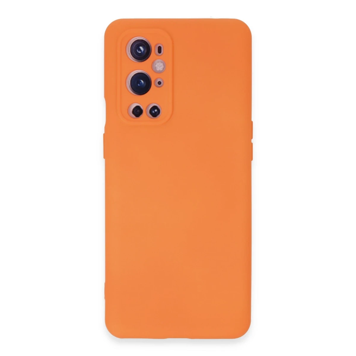 One Plus 9 Pro Kılıf Nano içi Kadife Silikon - Turuncu