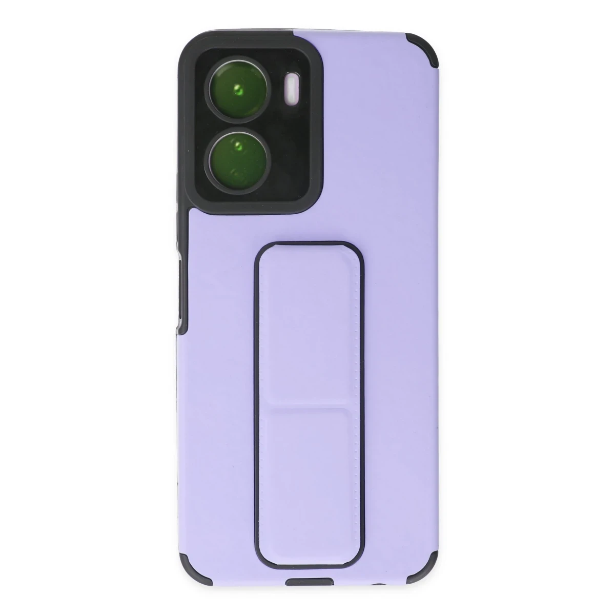 Vivo Y16 Kılıf Mega Standlı Silikon - Lila