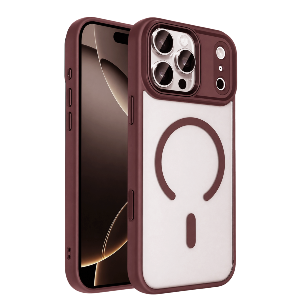 Joko Apple iPhone 18 Pro Terea Magsafe Kapak - Bordo