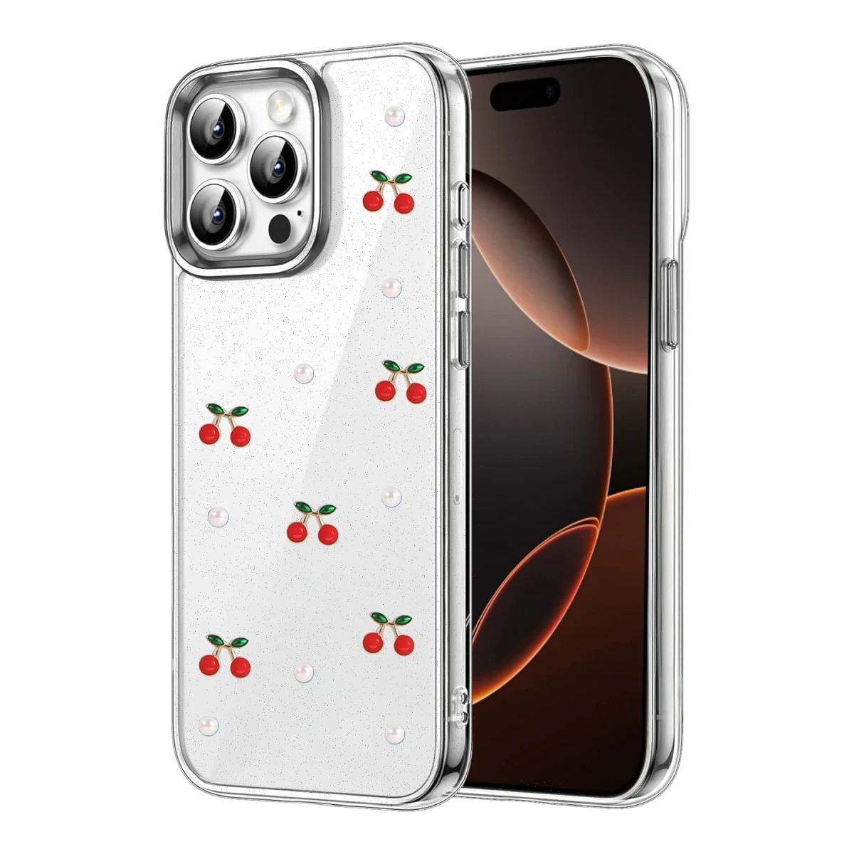 Apple iPhone 15 Pro Max Fiyonk Desenli Kapak - Desen 9