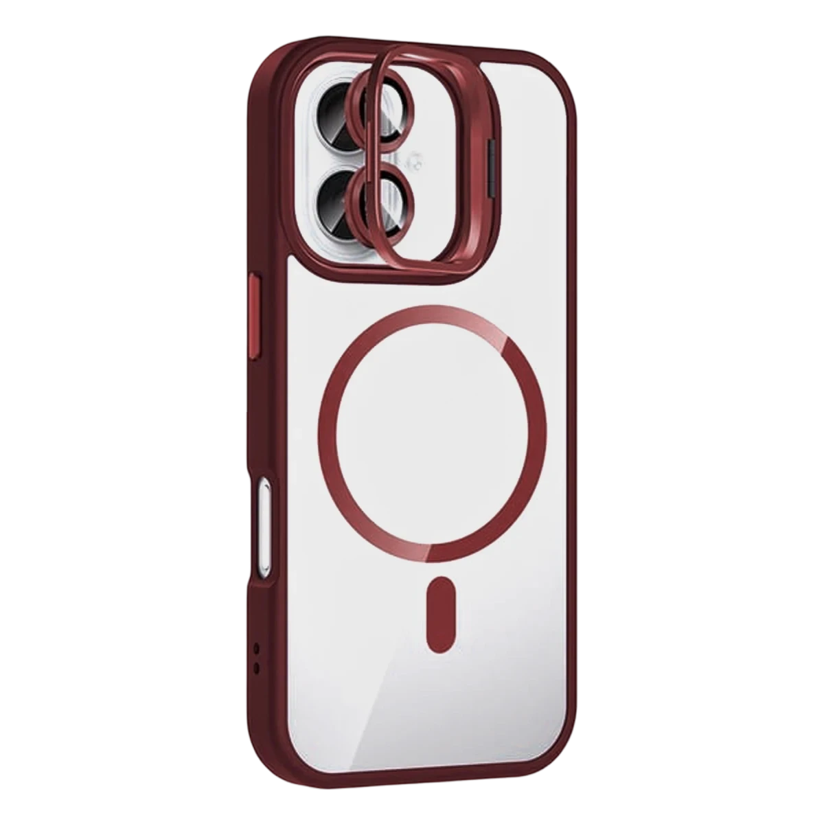 Joko Apple iPhone 17 Remim Lensli Magsafe Standlı Kapak - Bordo