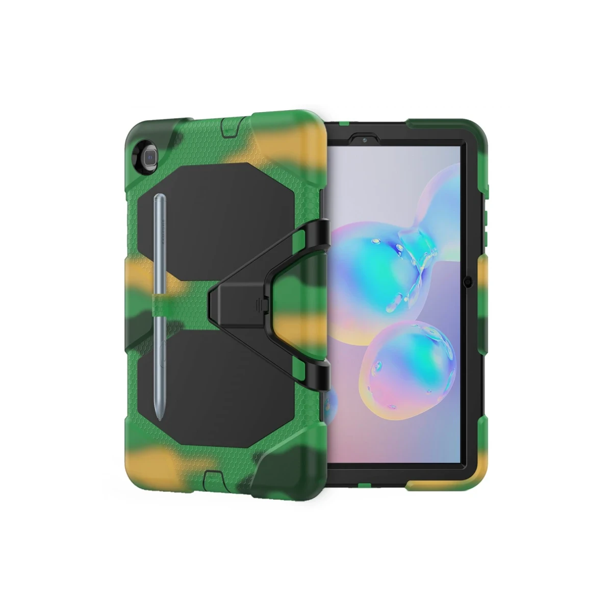Samsung Galaxy T500 Tab A7 10.4 Kılıf Griffin Tablet Kapak - Kamuflaj