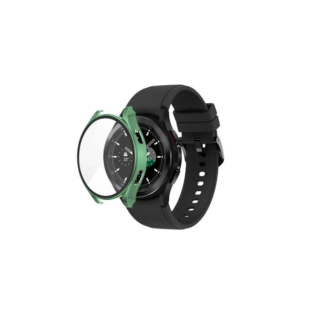 Watch 5 40mm Wall Camlı Kasa Ekran Koruyucu - Koyu Yeşil