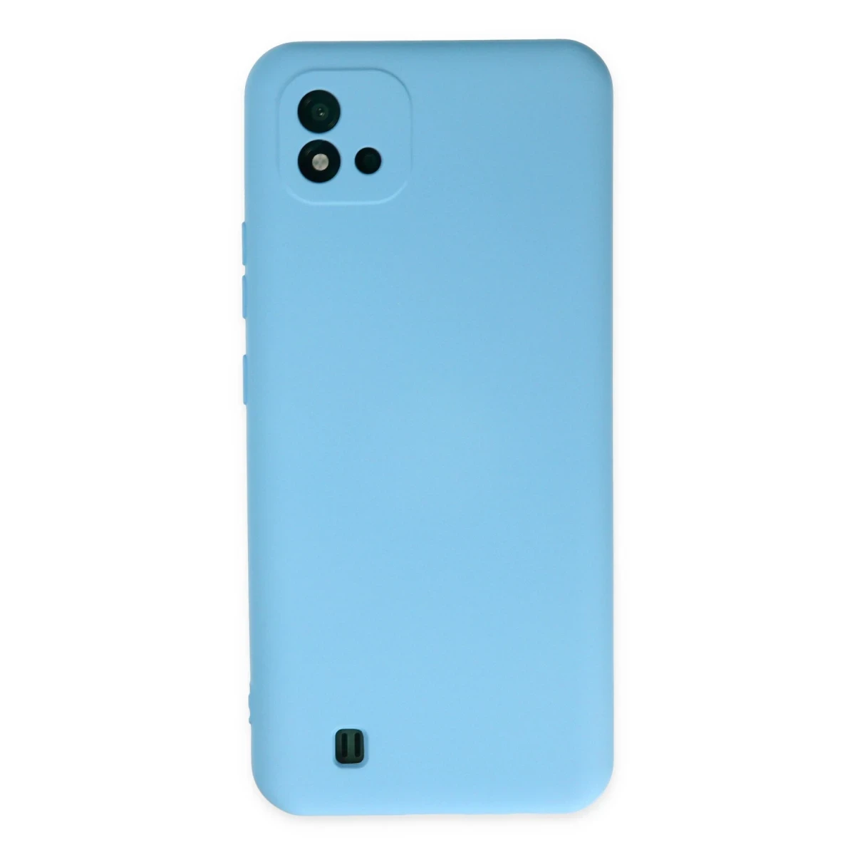 Realme C11 2021 Kılıf Nano içi Kadife Silikon - Mavi